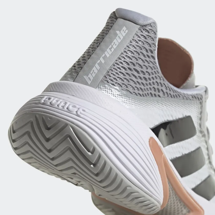 adidas BARRICADE Tennis Shoes | Grey-Blush | Women's