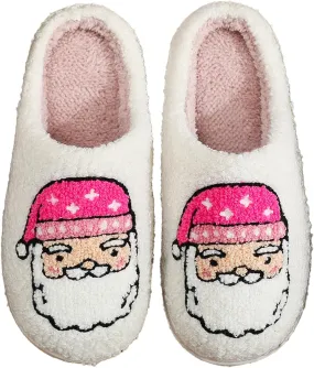 Afellicy Halloween Christmas Slippers Checkered Scuff for Women and Men Holiday Indoor Bedroom Fluffy Warm Fleece Slippers Winter Soft Cozy Home Non-Slip Soft Plush Slip-on Wool Lined House Shoes
