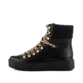 Agda boot leather warm - BLACK