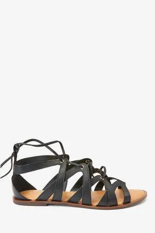 Black Forever Comfort® Gladiator Sandals