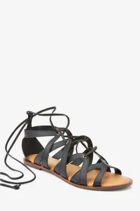 Black Forever Comfort® Gladiator Sandals