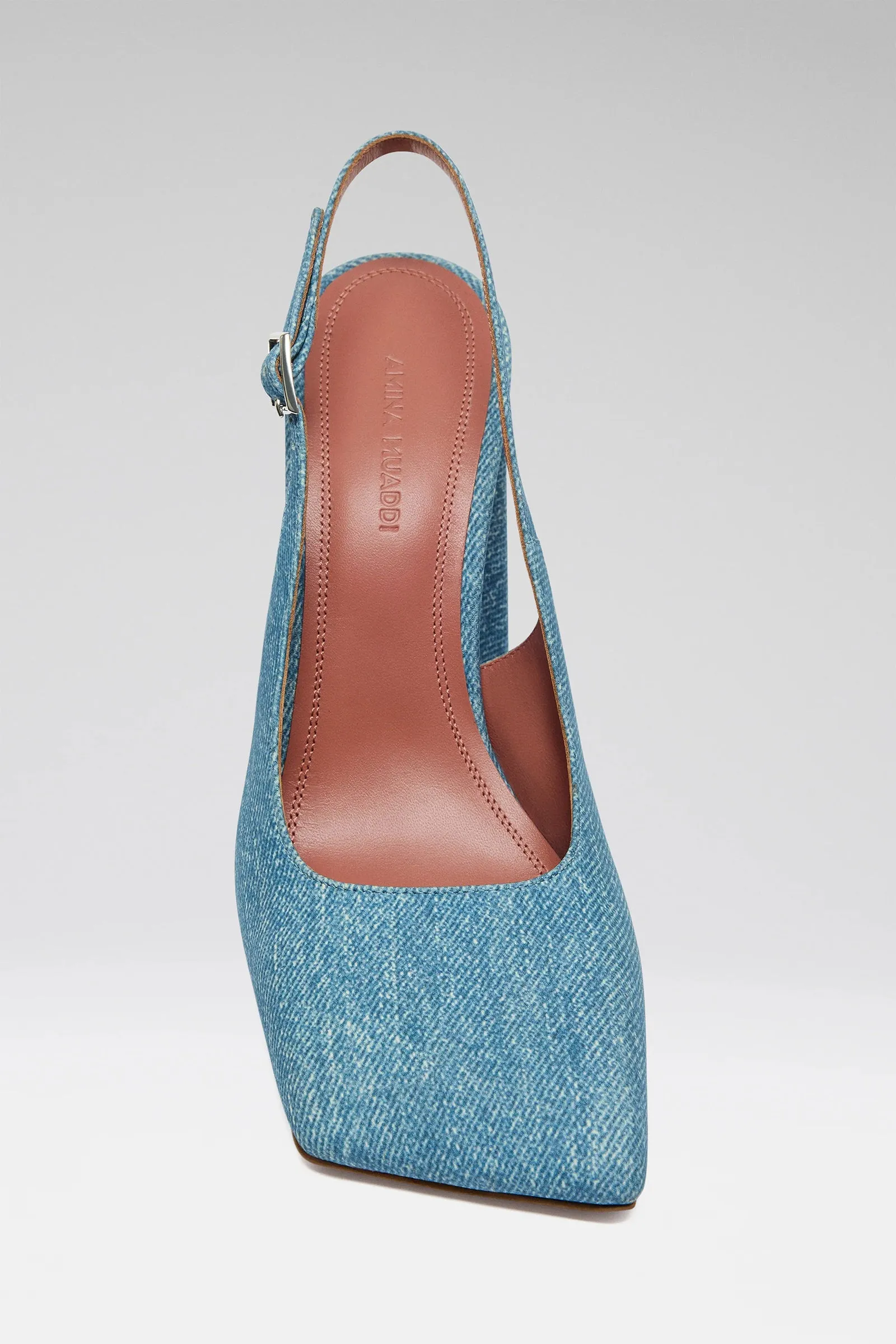 Charlotte 95 Sling Suede Denim