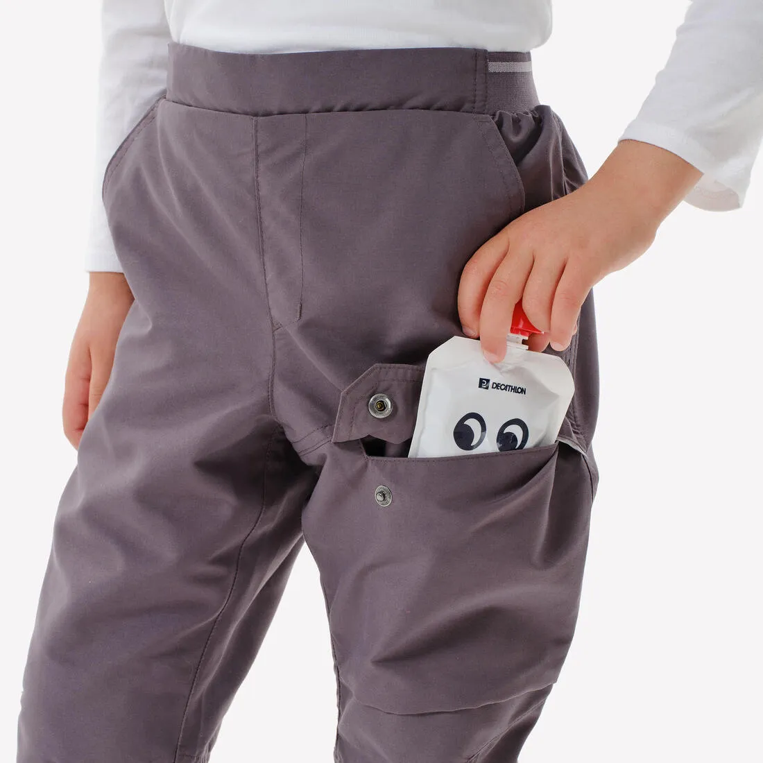 Children's warm water-repellent hiking trousers - SH100 - age 2-6