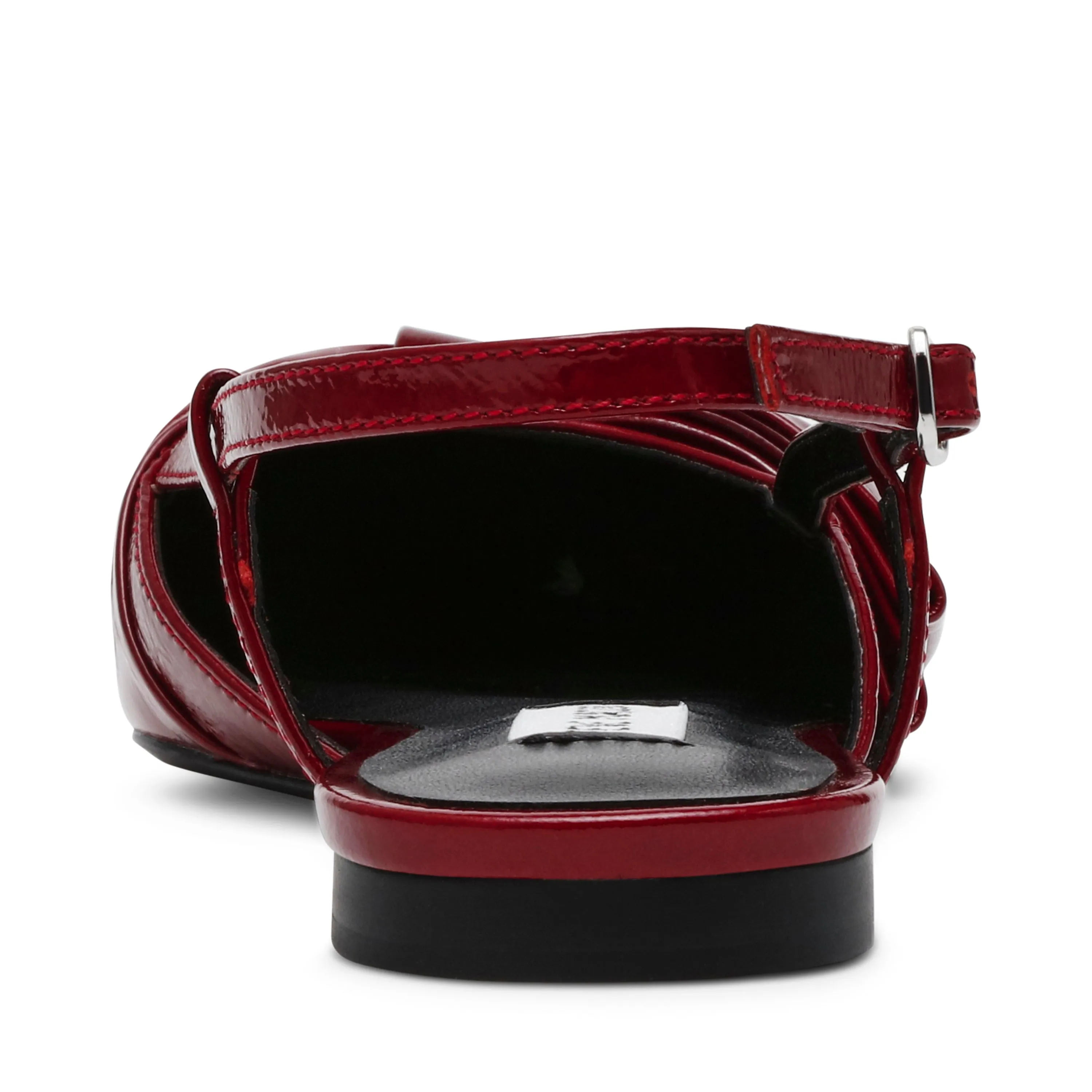Dazzled Flat Shoe WINE LEATHER