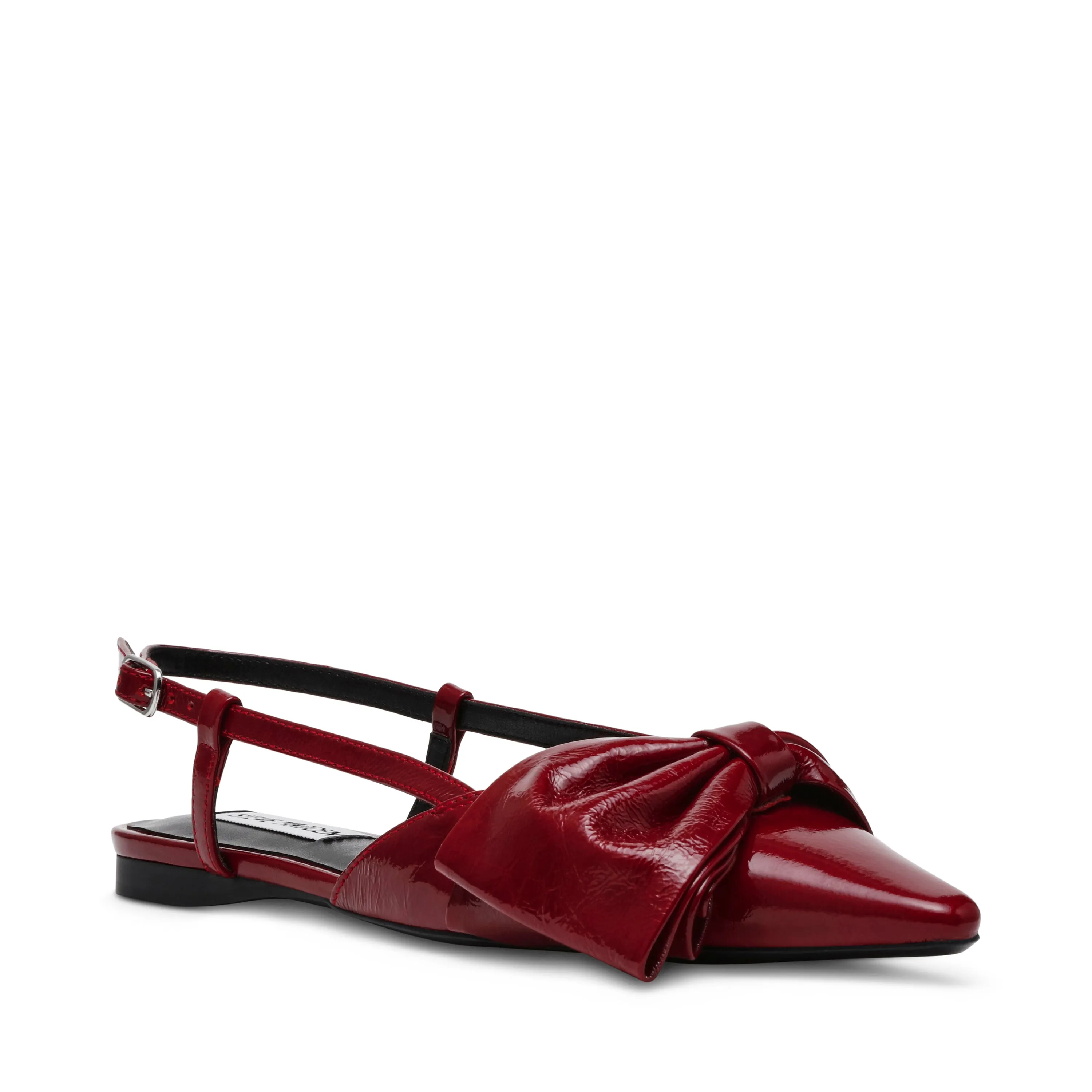 Dazzled Flat Shoe WINE LEATHER