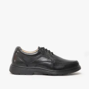 DERMOT Mens Extra Wide Fit Shoes Black
