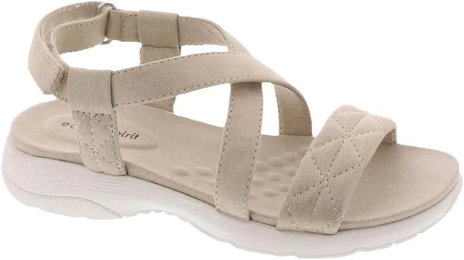 Easy Spirit Women's Treasur Sandals  Color Light Natural Shimmer Size 7.5M