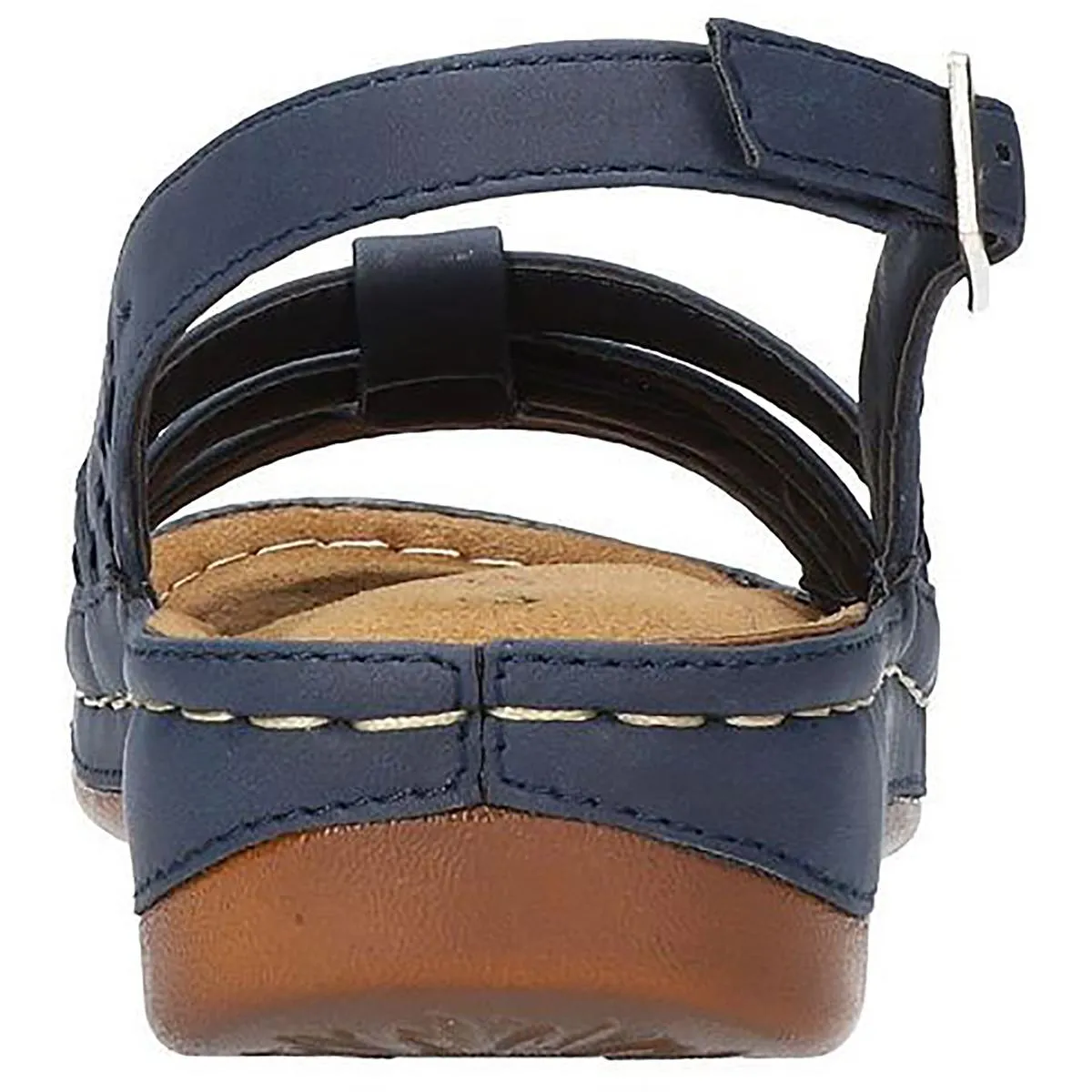 Easy Street Womens Kehlani  Flat Strappy Slingback Sandals