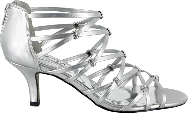 Easy Street Women's Nightingale Evening Sandals Color Silver Size 8M