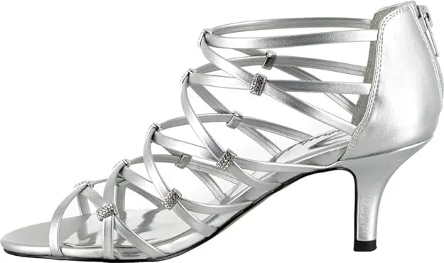 Easy Street Women's Nightingale Evening Sandals Color Silver Size 8M