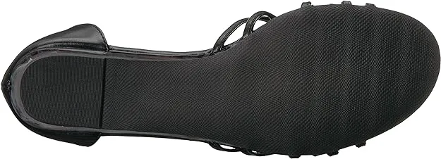 Easy Street Women's Tarrah Crossover Wedge Sandals  Color Black Size 7W