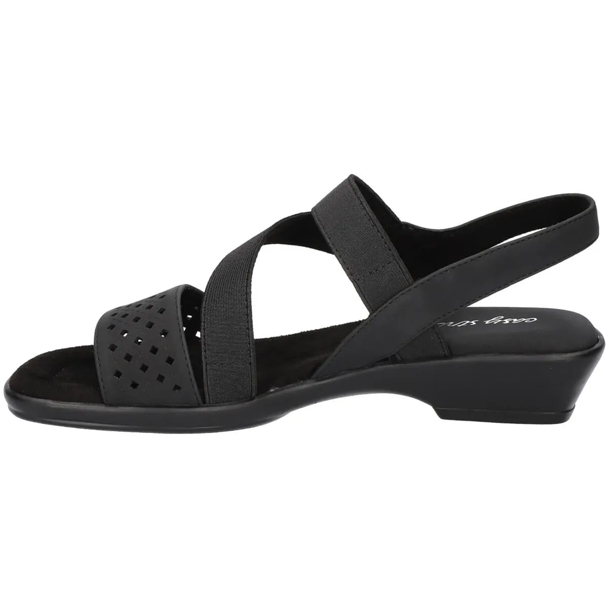 Easy Street Womens Ursina Faux Suede Ankle Strap Slingback Sandals