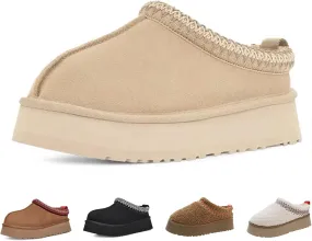 Fashion Winter Shaggy Platform Boots Children's Ankle Boots Little Kids Big Kids Wool Lined Slippers Girls Boys Warm Outdoor Indoor Home Anti-slip Trendy Mini Boots