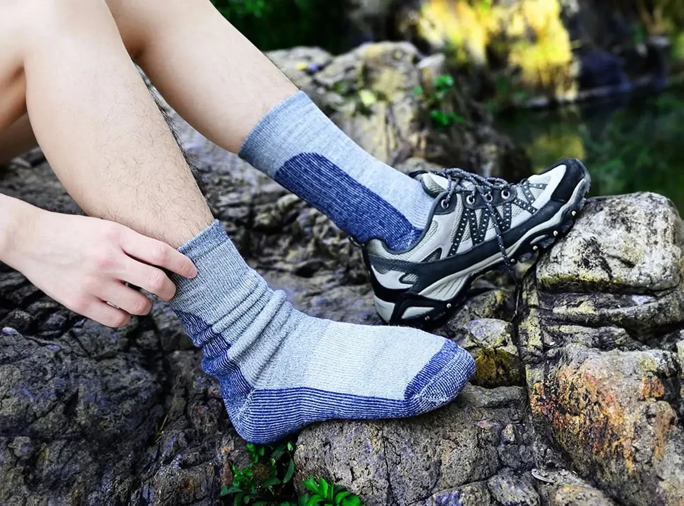 FitVille Wool Hiking Socks (Unisex)