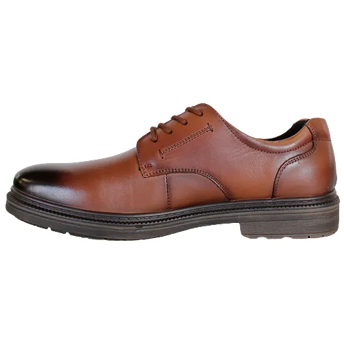 G Comfort Men's Wide Fit Shoes - 98913 - Cognac