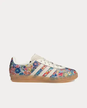 Gazelle Indoor Liberty London Print Off White / Gum / Collegiate Green Low Top Sneakers