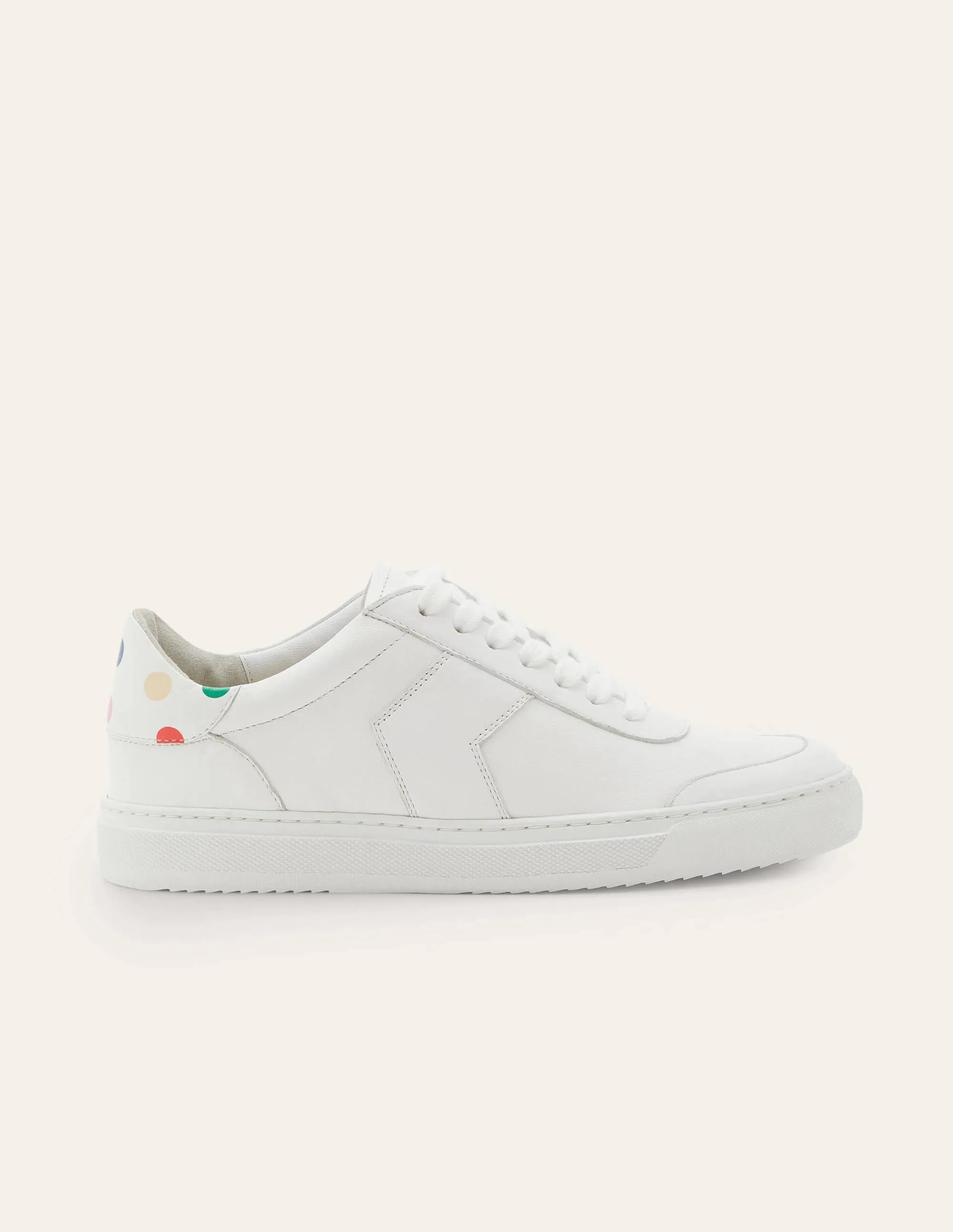 Helen Chevron Trainers-White/Multi Spot