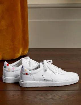 Helen Chevron Trainers-White/Multi Spot
