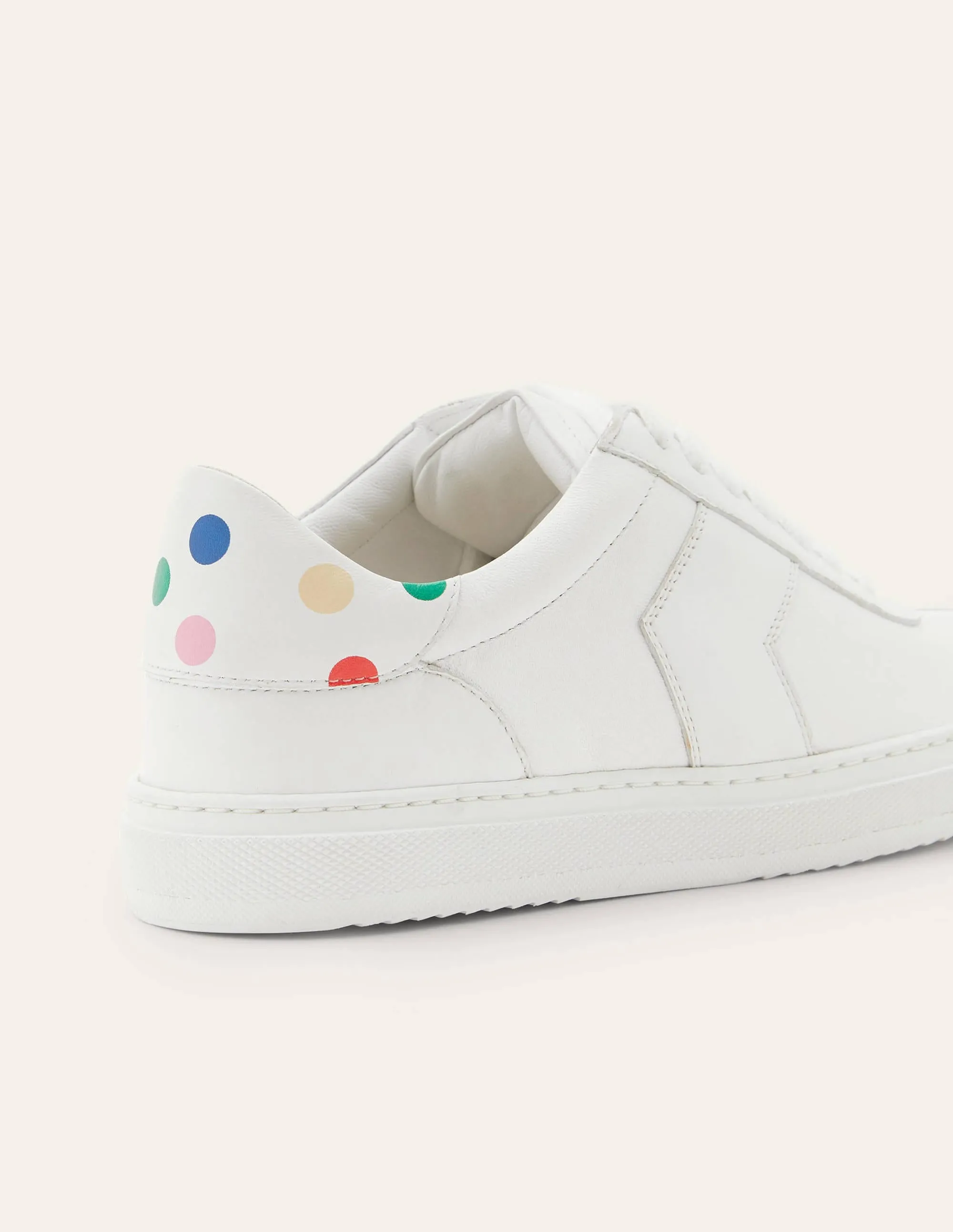 Helen Chevron Trainers-White/Multi Spot