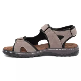 Hobos Mens Sandals Brown Adults Sport Easy Fasten Comfortable