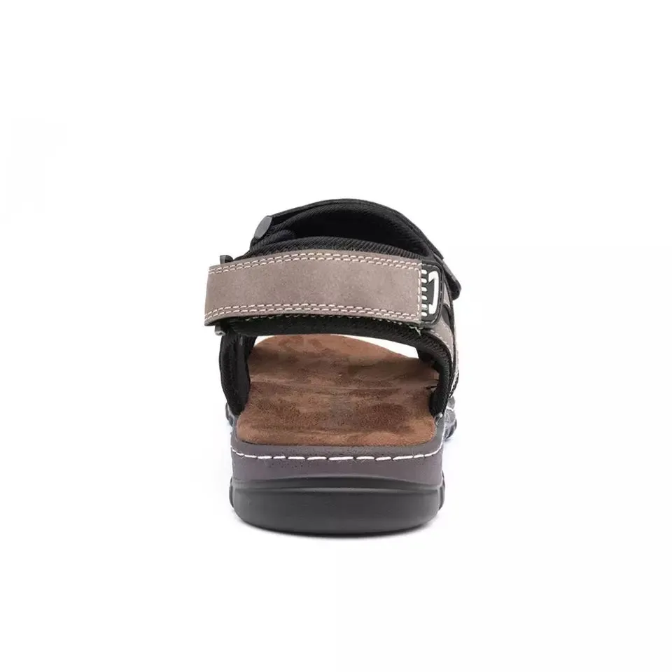 Hobos Mens Sandals Brown Adults Sport Easy Fasten Comfortable