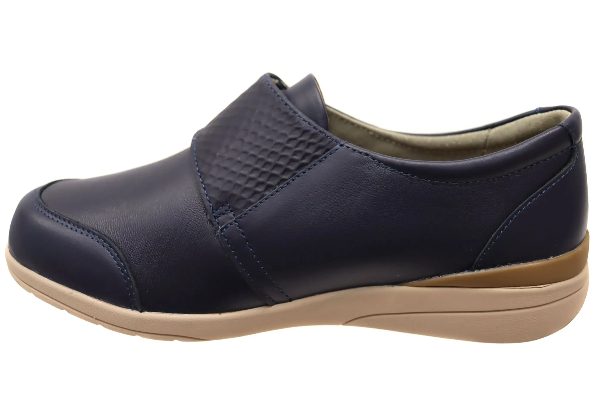Homyped Maya Womens Comfortable Wide Fit Leather Shoes