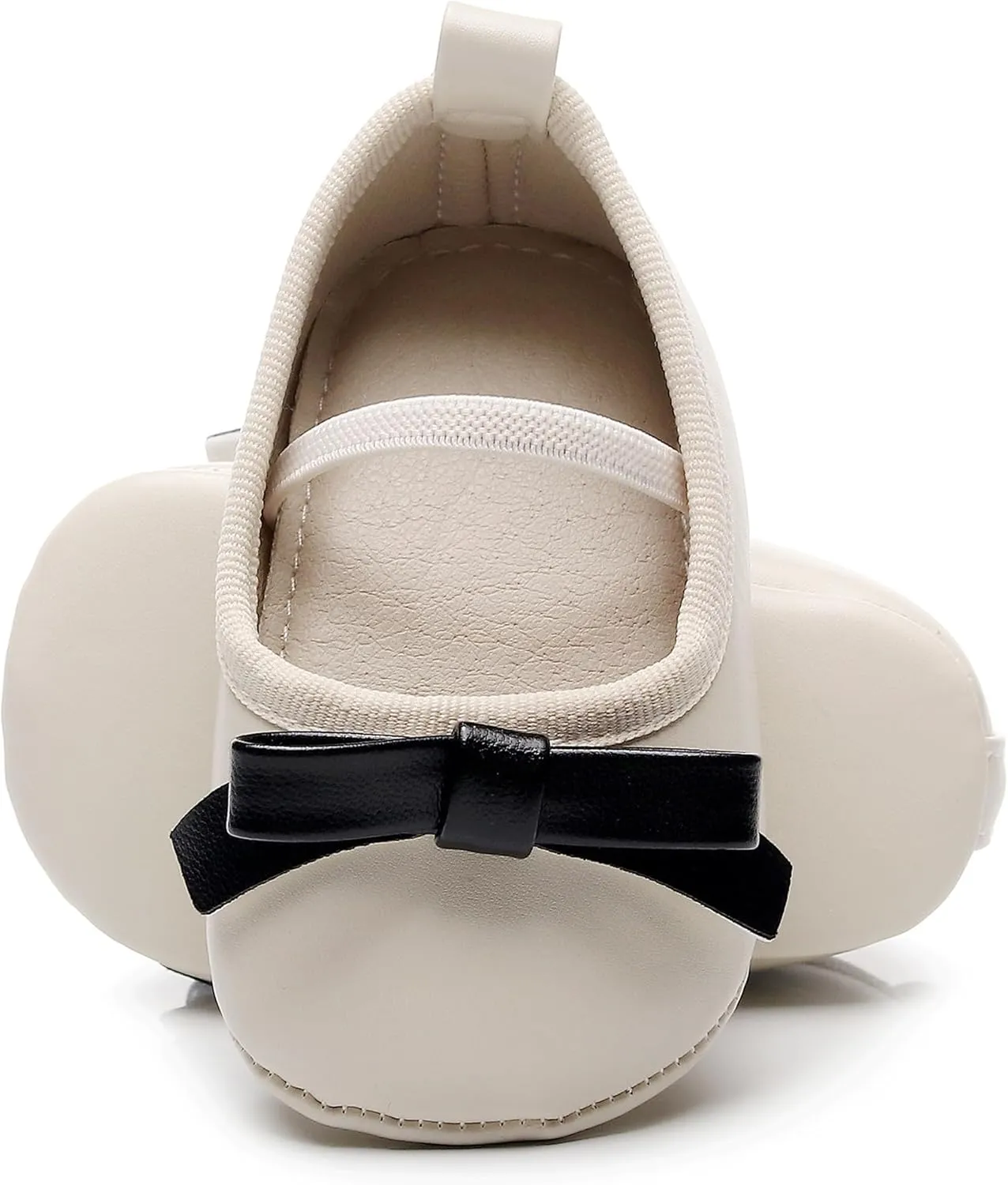 HONGTEYA Infant Baby Girl Mary Janes Flats PU Leather Non-Slip Soft Sole for Toddler First Walker Newborn Infant Crib Shoes Wedding Party Princess Baby Moccasins Girl Dress Shoes