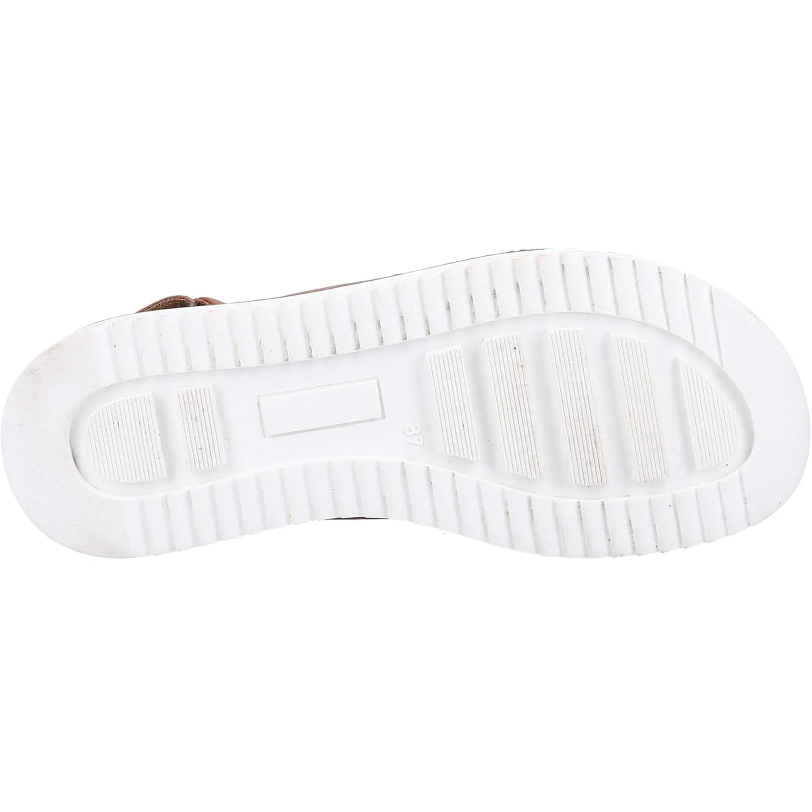 Hush Puppies Womens Clarissa Cross Over Leather Sandals - Tan