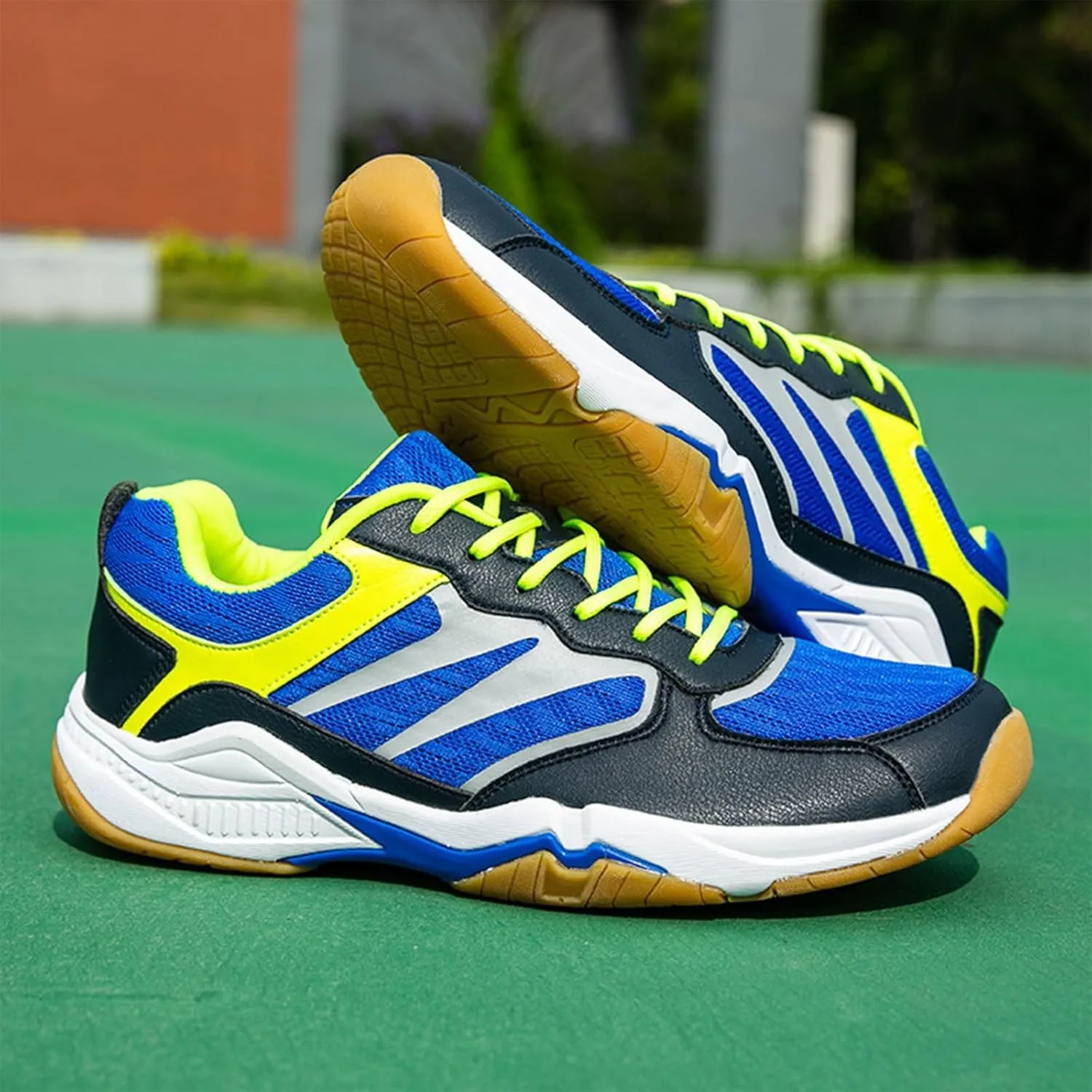 Indoor Court Shoes Mens for Tennis, Non Slip Comfort Lightweight Badminton Table Tennis Sneakers for Volleyball Pickleball Women Boys and Girls