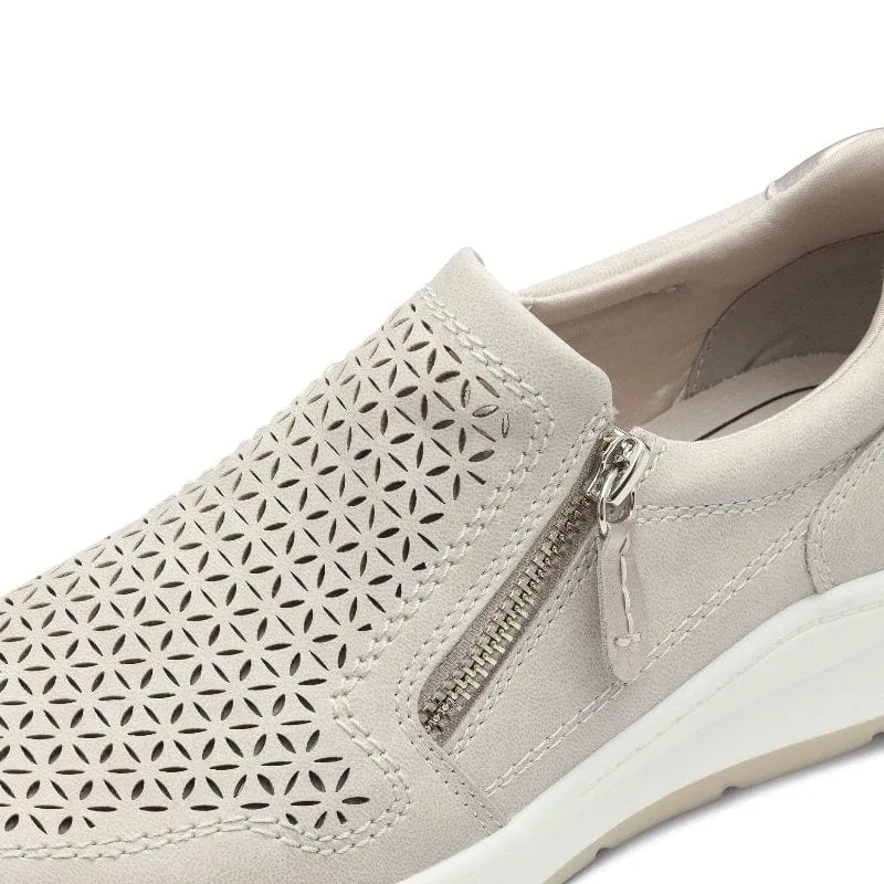 Jana Womens Beige Softline Fashion Trainer 8-24767-44