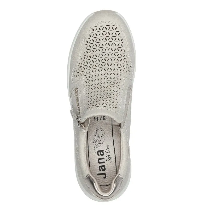 Jana Womens Beige Softline Fashion Trainer 8-24767-44