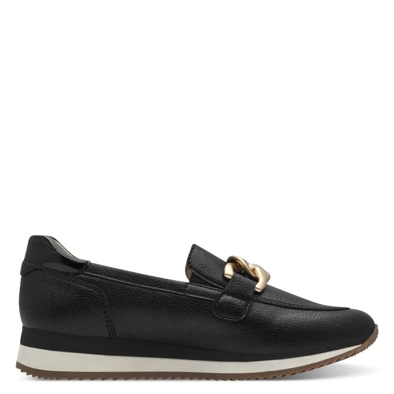 Jana Womens Black Softline Loafer 8-24766-42