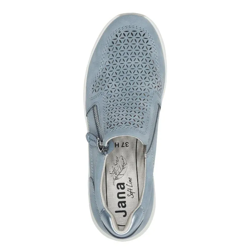 Jana Womens Denim Softline Fashion Trainer 8-24767-44
