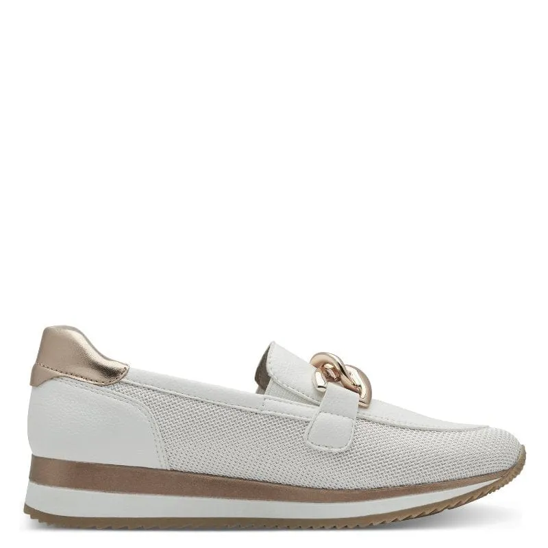 Jana Womens White Softline Loafer 8-24766-42