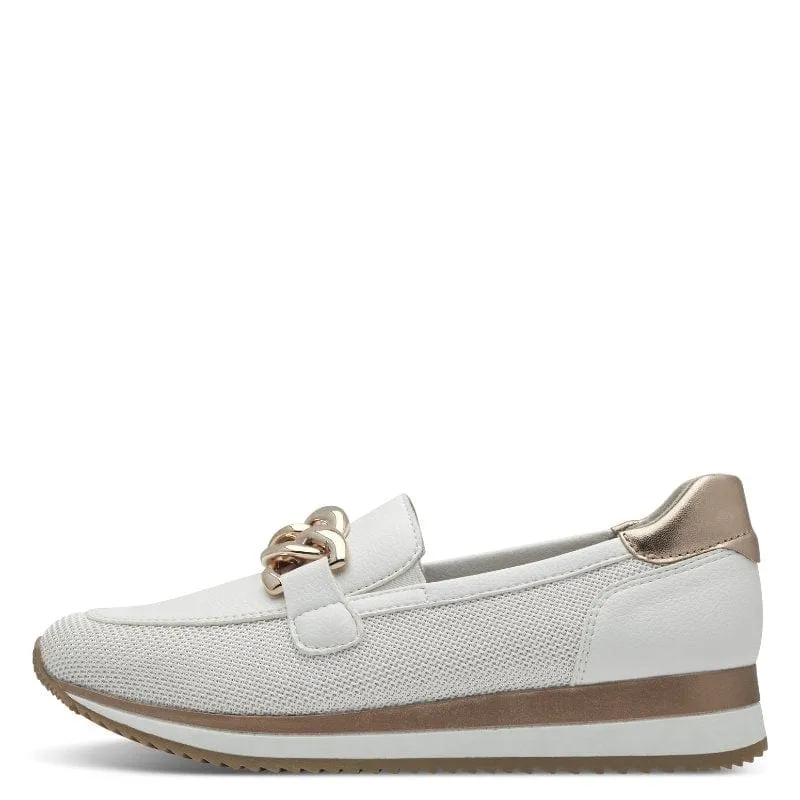 Jana Womens White Softline Loafer 8-24766-42