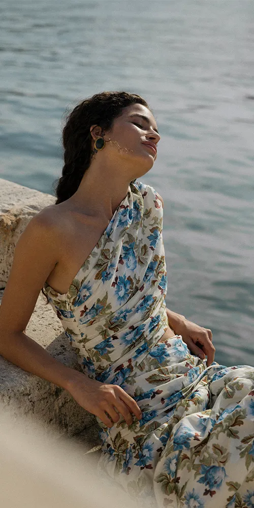 Joslin One Shoulder Dress Meadow