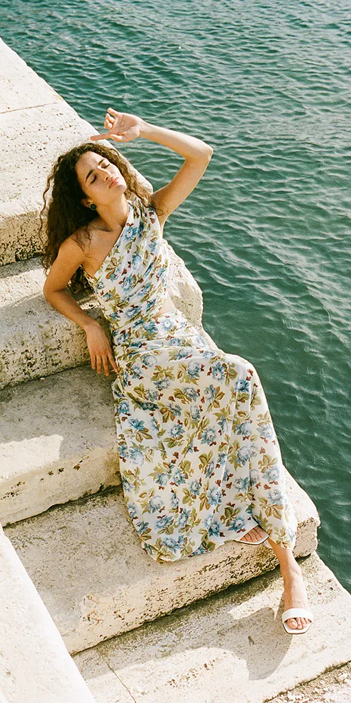 Joslin One Shoulder Dress Meadow