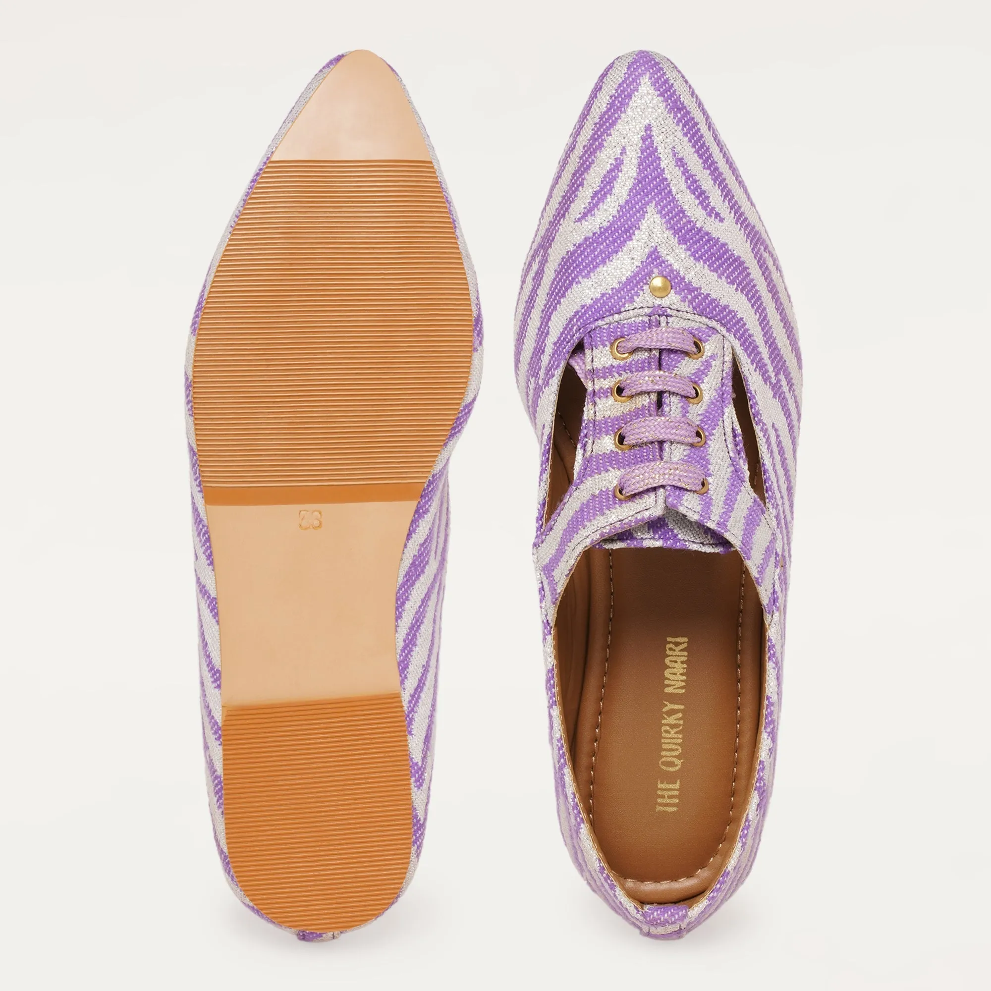 Juliet Oxfords in Purple