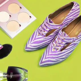 Juliet Oxfords in Purple