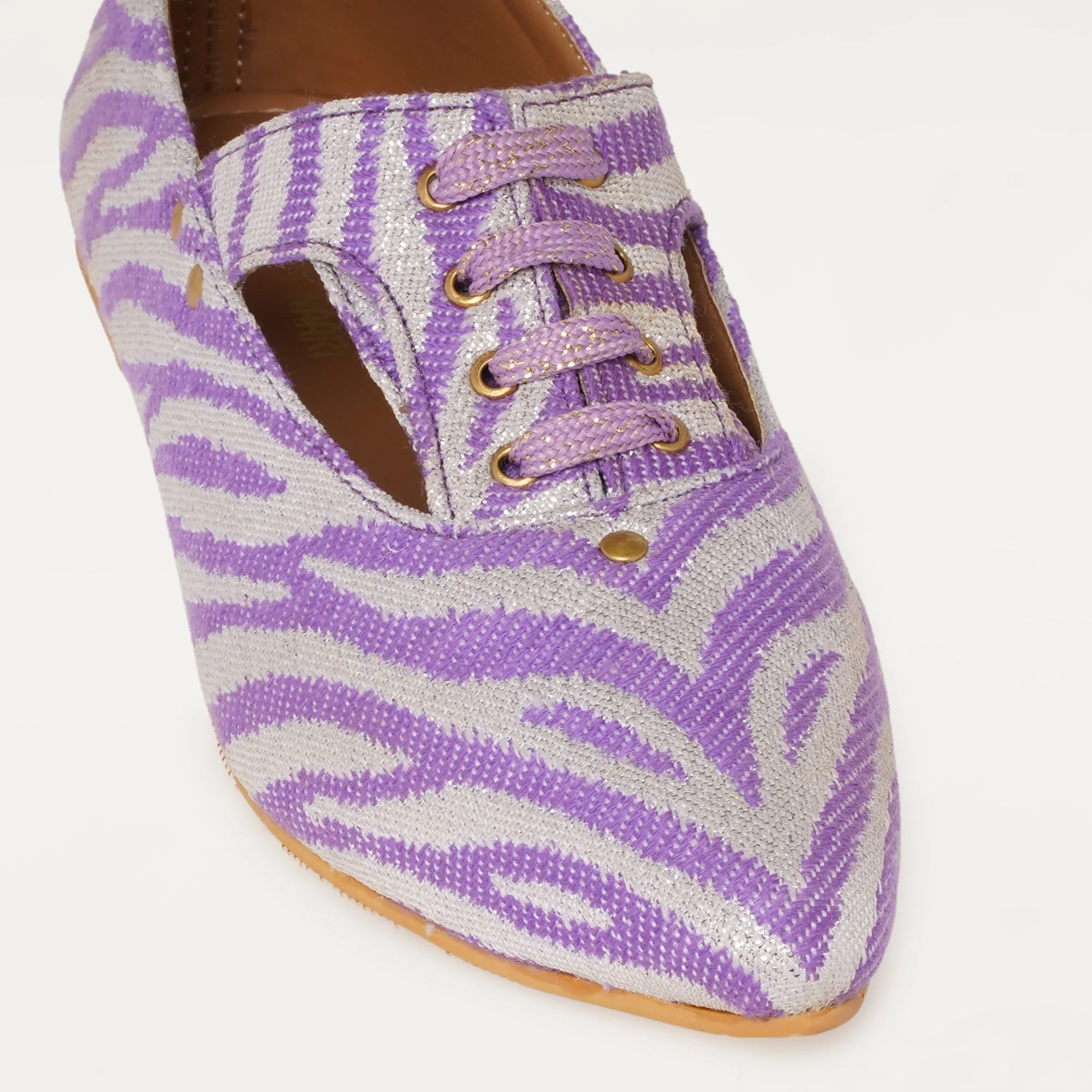 Juliet Oxfords in Purple