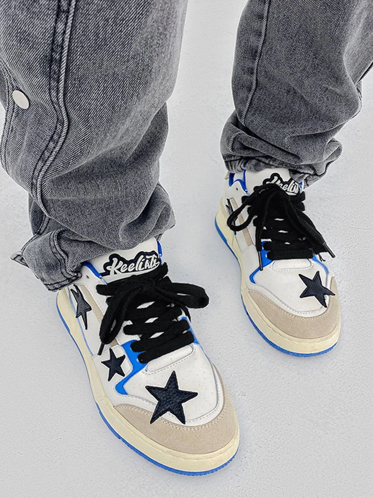 Kicksteria - Star Color Blocking Skate Shoes