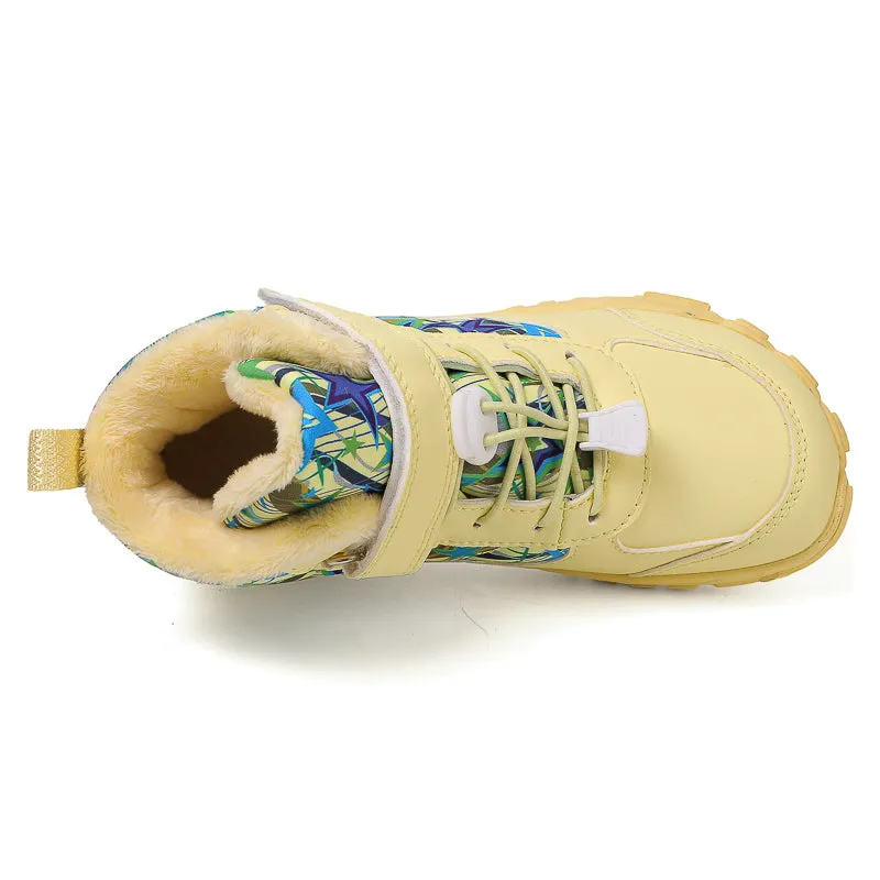 Kids Winter Snow Boots Boys Girls Outdoor Ankle Walking Boots