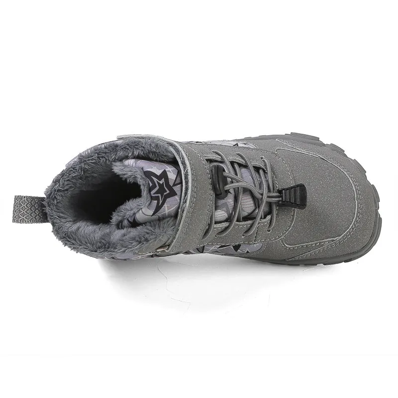 Kids Winter Snow Boots Boys Girls Outdoor Ankle Walking Boots
