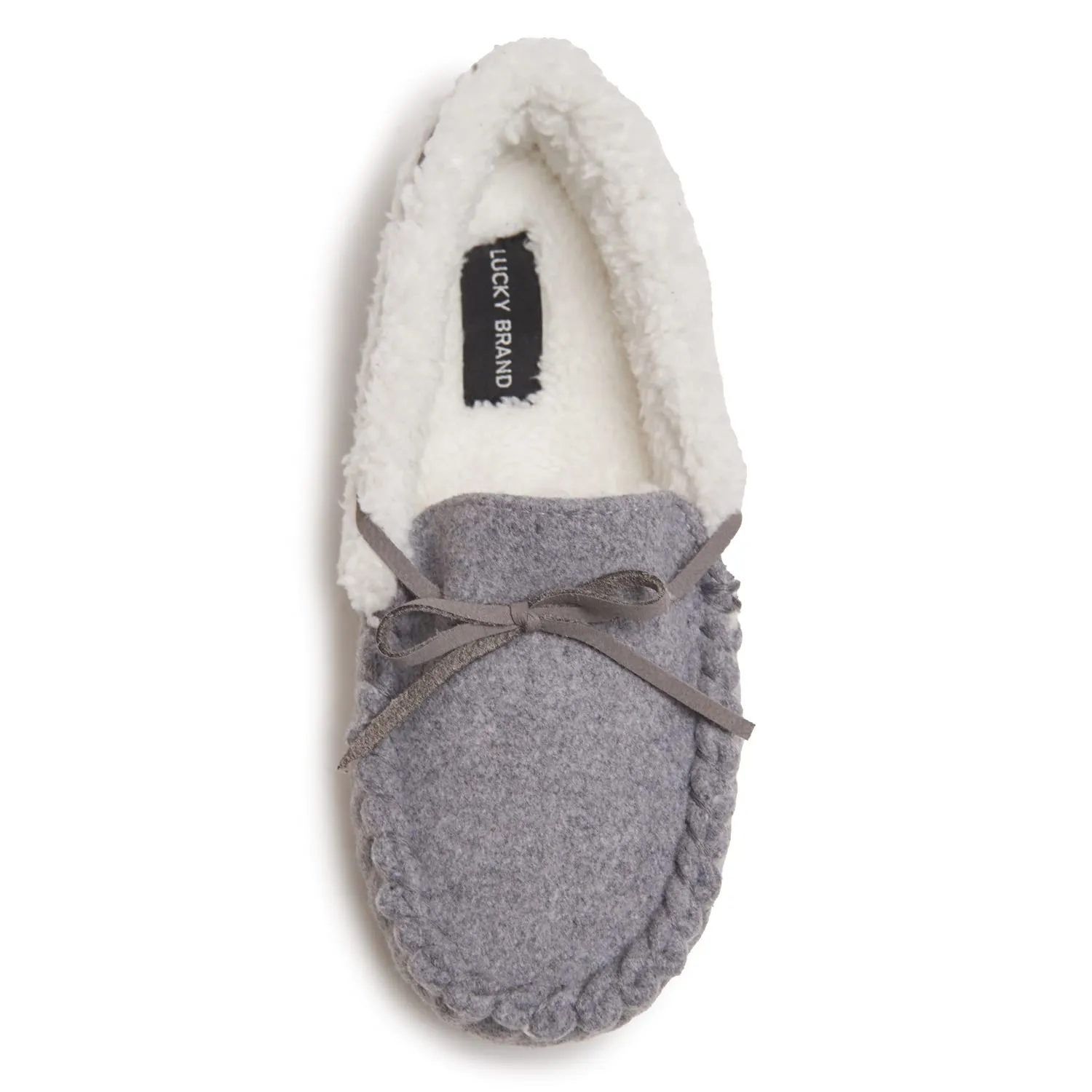 Lucky Brand Boy's Faux Wool Cozy Lined Moccasin Slippers