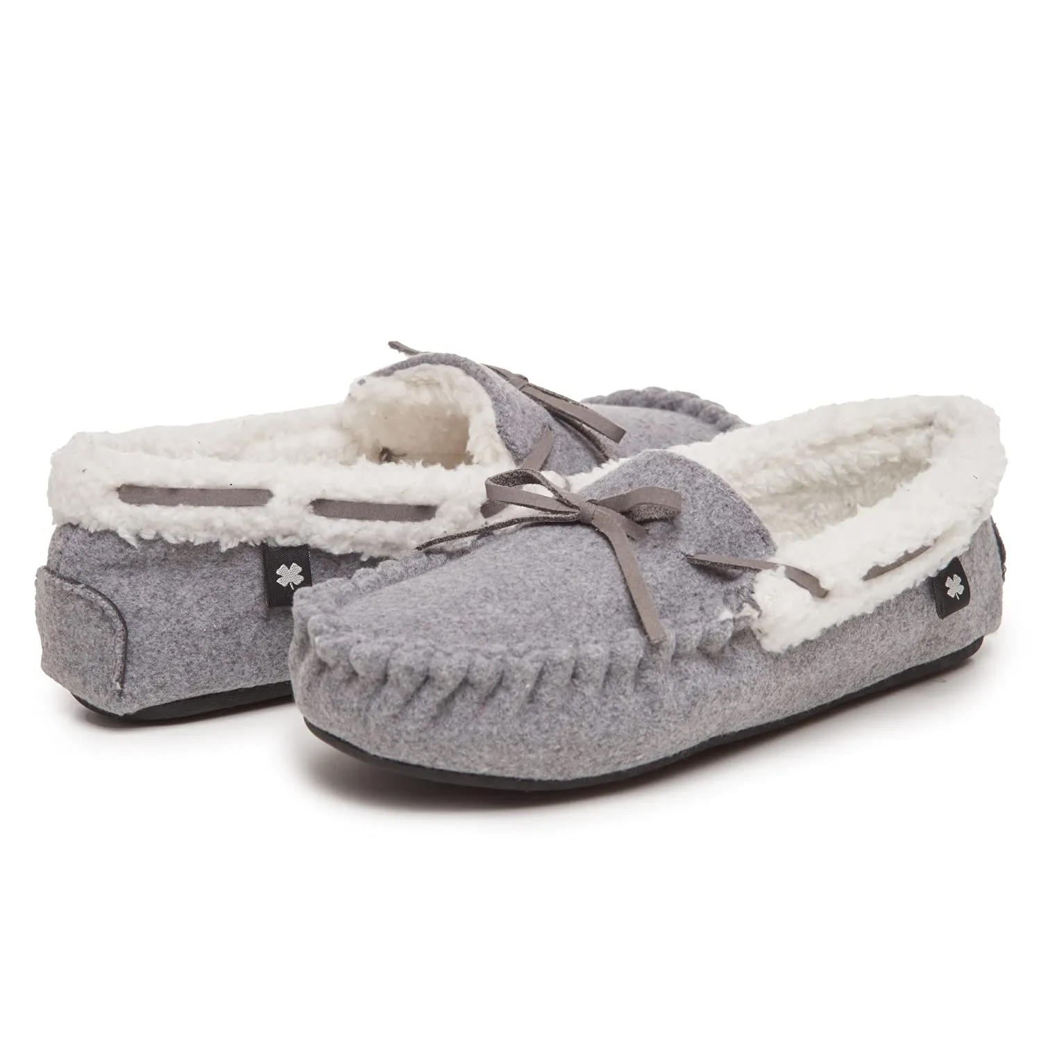 Lucky Brand Boy's Faux Wool Cozy Lined Moccasin Slippers