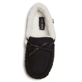 Lucky Brand Boy's Faux Wool Cozy Lined Moccasin Slippers