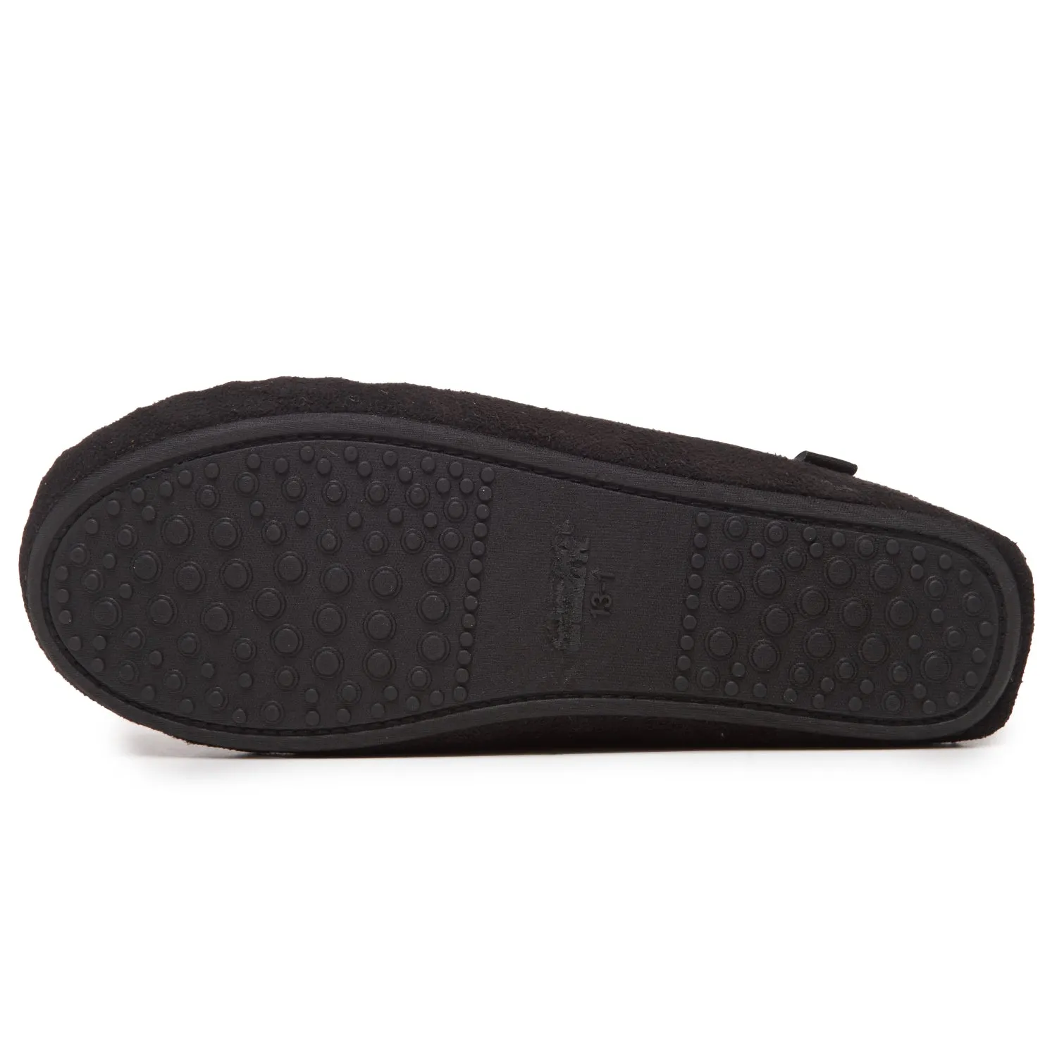 Lucky Brand Boy's Micro-Suede Cozy Moccasin Slippers with Faux Sherpa Lining