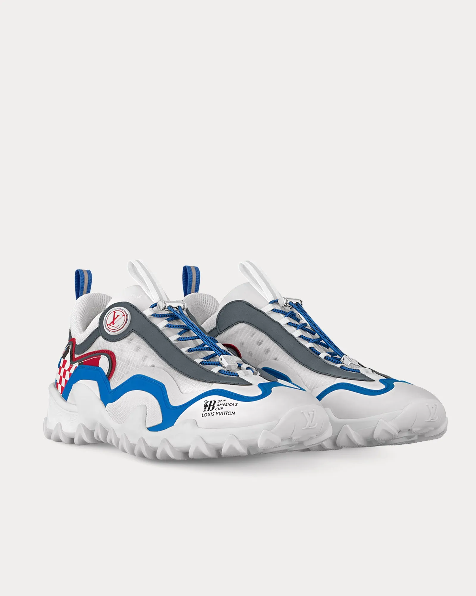 LV Rush 'America's Cup' White / Navy Blue / Red Low Top Sneakers