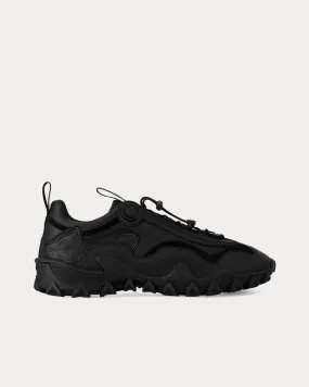 LV Rush Suede & Leather Black Low Top Sneakers
