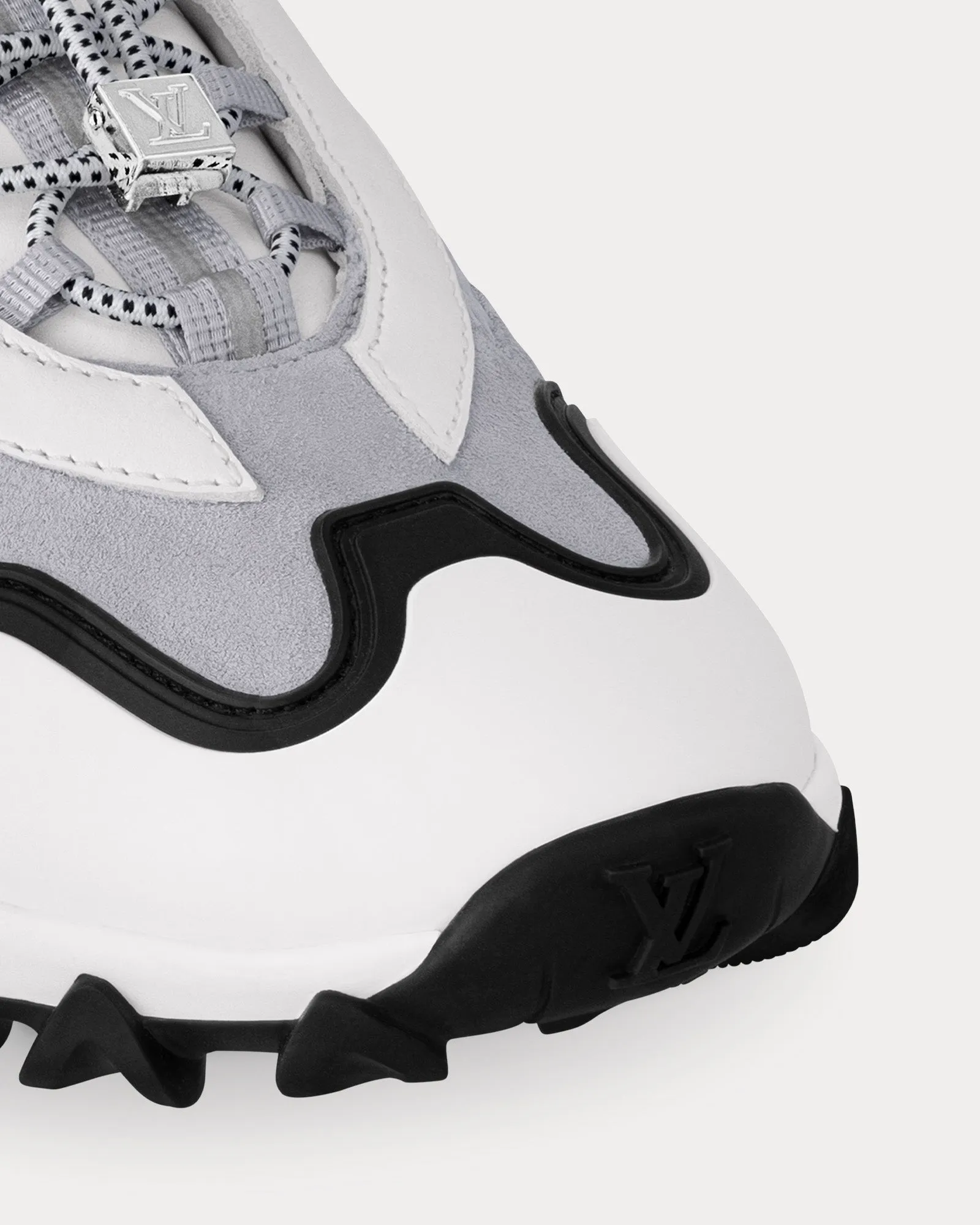 LV Rush Technical Mesh Black / White Low Top Sneakers